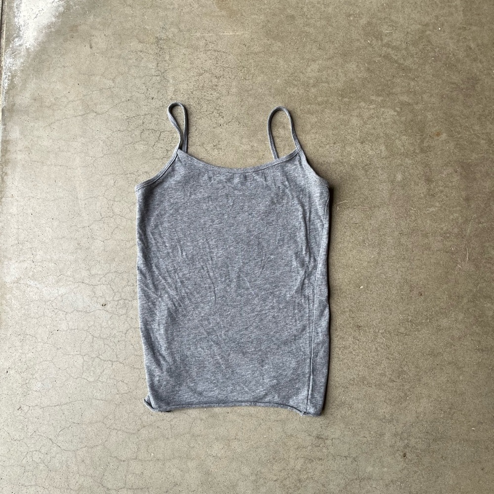Aeropostale Gray Fitted Sleeveless Camisole